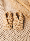 Knitted Booties Beige